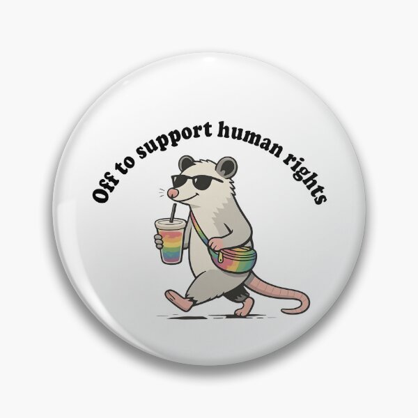 Item preview, Off To Support Human Rights designed and sold by GoodMOwlArt.