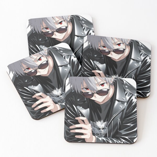 Item preview, Kaworu Nagisa Neon Genesis Evangelion Dark Leather Closeup designed and sold by MicaheHaffner.