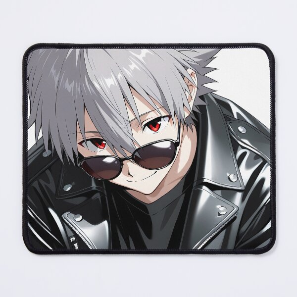 Item preview, Kaworu Nagisa Neon Genesis Evangelion Dark Leather Closeup designed and sold by MicaheHaffner.
