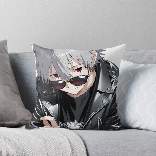 Item preview, Kaworu Nagisa Neon Genesis Evangelion Dark Leather Closeup designed and sold by MicaheHaffner.