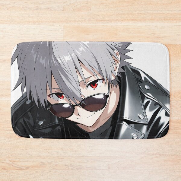 Item preview, Kaworu Nagisa Neon Genesis Evangelion Dark Leather Closeup designed and sold by MicaheHaffner.