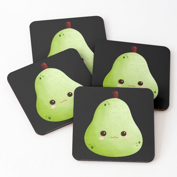 Item preview, Cute Kawaii Pear Chibi Fruit Sticker | Adorable Green Pear Cartoon Character designed and sold by FestivityFinds.