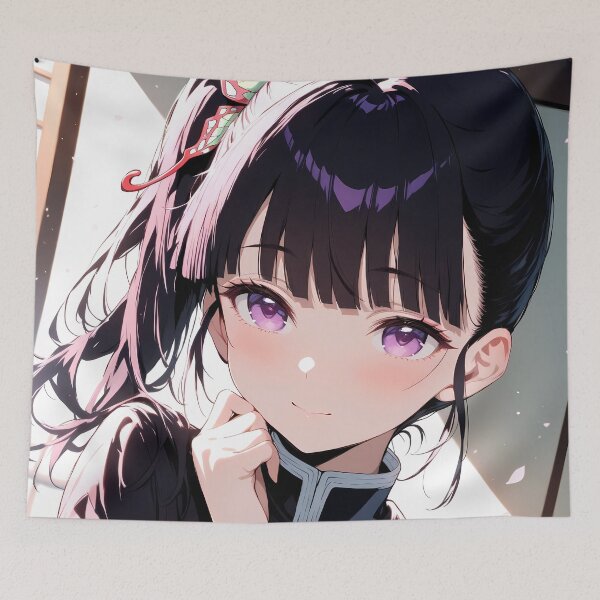 Item preview, Kanao Tsuyuri Demon Slayer Purple Eyes Soft Smile Window Light designed and sold by MicaheHaffner.