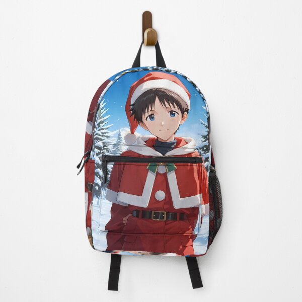 Item preview, Shinji Ikari Neon Genesis Evangelion Winter Bell Santa Look designed and sold by MicaheHaffner.