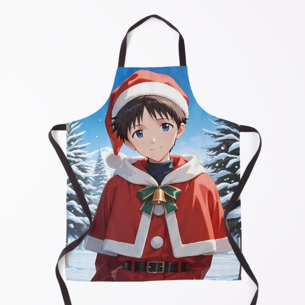 Artikelvorschau, Shinji Ikari Neon Genesis Evangelion Winter Bell Santa Look entworfen und verkauft von MicaheHaffner.