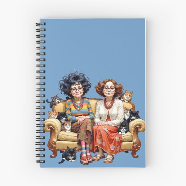 Item preview, Comical Lady Friends with Cats #2 designed and sold by Beyond The Canvas.