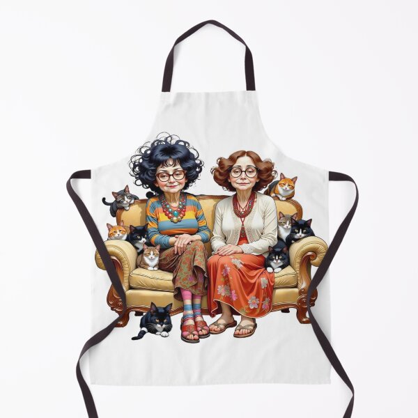 Item preview, Comical Lady Friends with Cats #2 designed and sold by Beyond The Canvas.