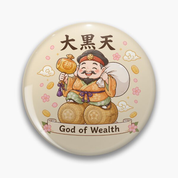 Item preview, Daikokuten - Japanese Lucky God of Wealth designed and sold by villa725.
