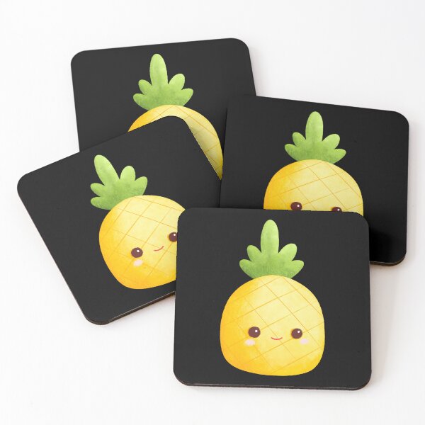 Item preview, Cute Kawaii Pineapple Chibi Sticker | Adorable Tropical Fruit Cartoon designed and sold by FestivityFinds.