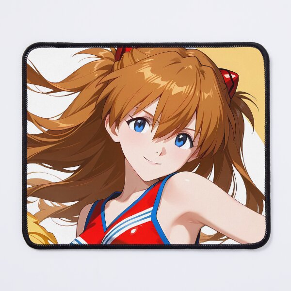 Item preview, Asuka Langley Soryu Neon Genesis Evangelion Cheerleader Closeup designed and sold by MicaheHaffner.