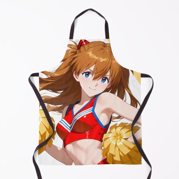 Item preview, Asuka Langley Soryu Neon Genesis Evangelion Cheerleader Closeup designed and sold by MicaheHaffner.