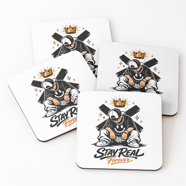 Item preview, Stay Real Forever Streetwear Urban Character Illustration designed and sold by StormVape.