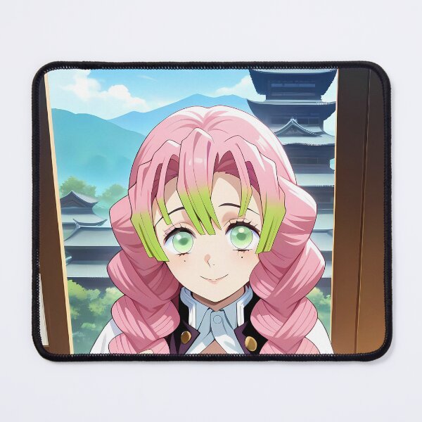 Item preview, Mitsuri Kanroji Demon Slayer Temple View Hashira Smile designed and sold by MicaheHaffner.
