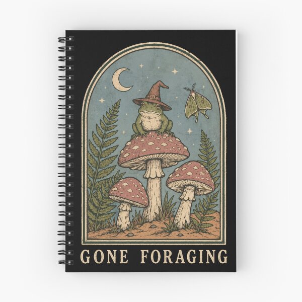 Item preview, Vintage Tarot Card Gone Foraging Witch Frog designed and sold by bosamji.
