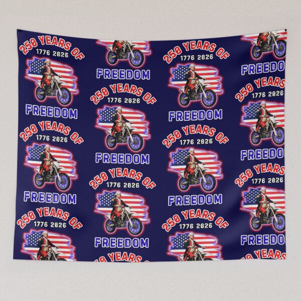 Item preview, George Washington 4th Of July Biker designed and sold by WoodburyLake.