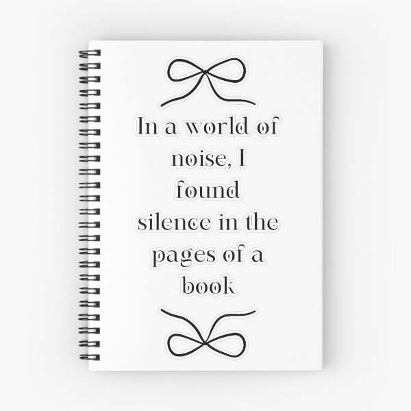 Item preview, Silence in the in pages book lover quotes designed and sold by Luv4tete.