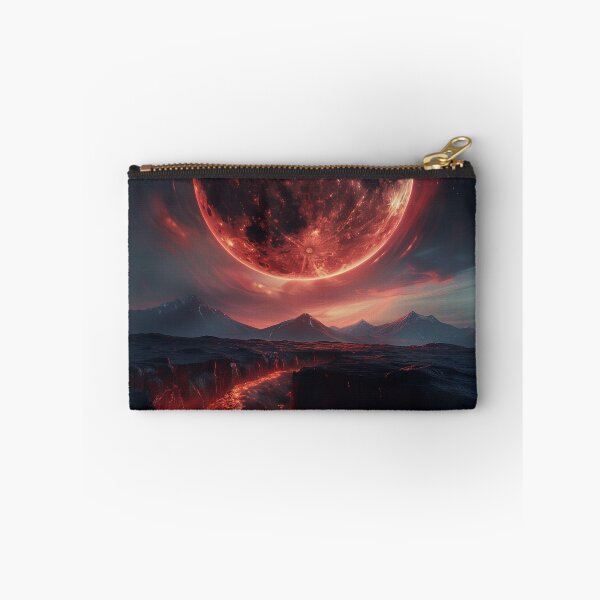 Item preview, Crimson Blood Moon Above Volcanic World designed and sold by QuantumDrift.