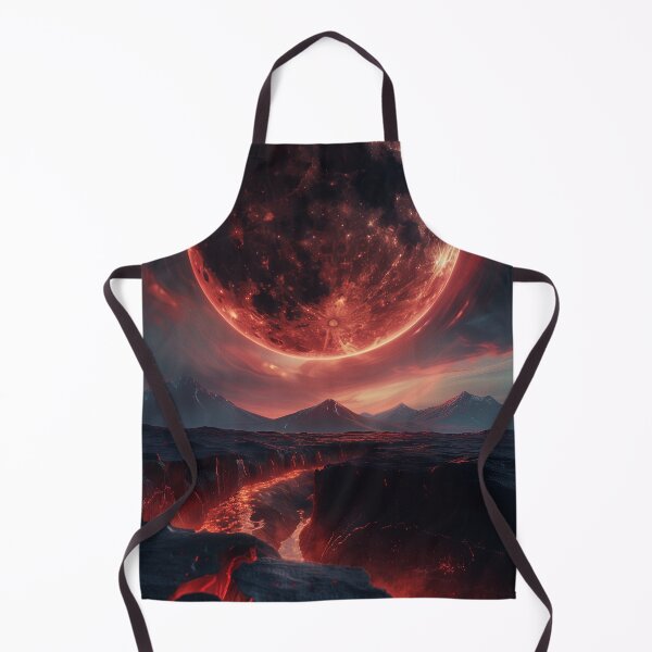 Item preview, Crimson Blood Moon Above Volcanic World designed and sold by QuantumDrift.