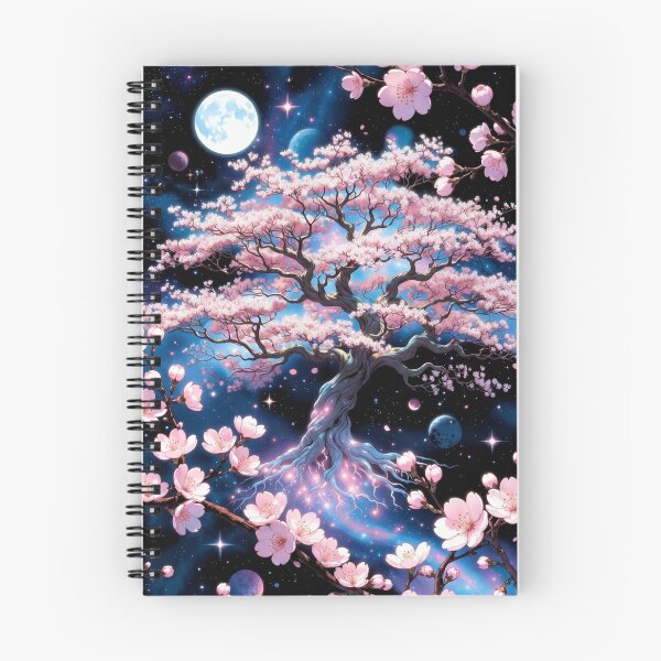 Item preview, Cosmic Sakura Tree | Celestial Cherry Blossom Galaxy Art designed and sold by Mystic & Celestial Art.