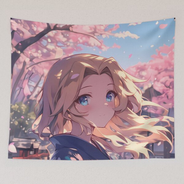 Item preview, Kay Girls und Panzer Navy Kimono Sakura Path designed and sold by earlobejerk.