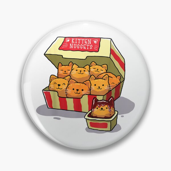Item preview, Kitten Nuggets Food Pun Cat Lover Gift Chicken Nuggets  designed and sold by DoubleLoadCJ.
