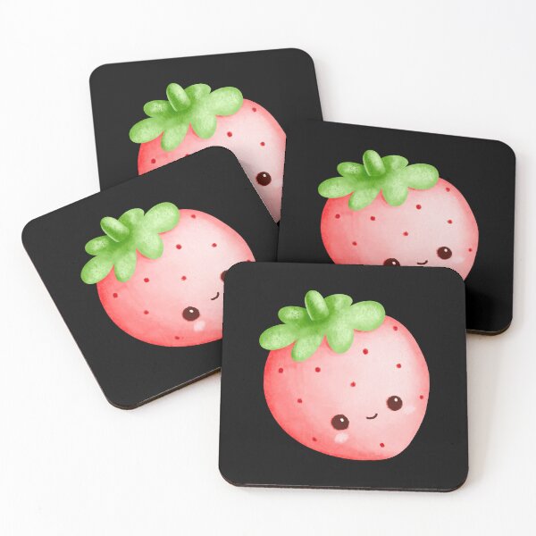 Item preview, Cute Kawaii Strawberry Chibi Sticker | Adorable Pink Fruit Cartoon designed and sold by FestivityFinds.