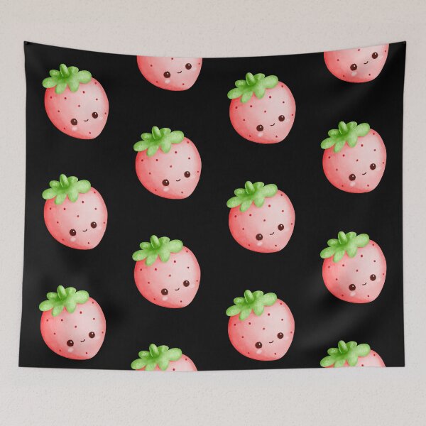 Item preview, Cute Kawaii Strawberry Chibi Sticker | Adorable Pink Fruit Cartoon designed and sold by FestivityFinds.