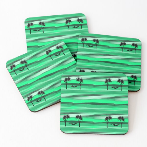 Item preview, Copy of Pattern - Green Streaks with Reaxing Man in Hammock designed and sold by ZepoPublishing.
