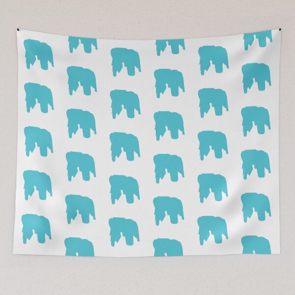 Item preview, Retro Blue Charles and Ray Eames Elephant Silhouette - Architecture designed and sold by SLGA-Designs.
