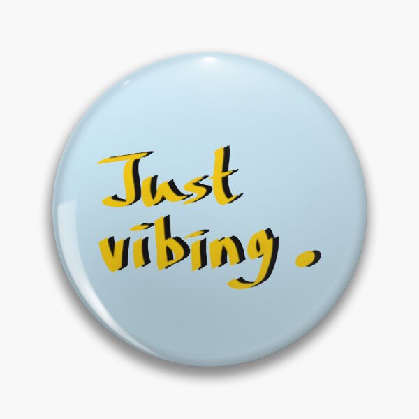 Item preview, Just Vibing. Minimalist Slang Quote Text designed and sold by Deep Descent.