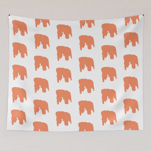 Item preview, Retro Orange Charles and Ray Eames Elephant Silhouette - Architecture designed and sold by SLGA-Designs.