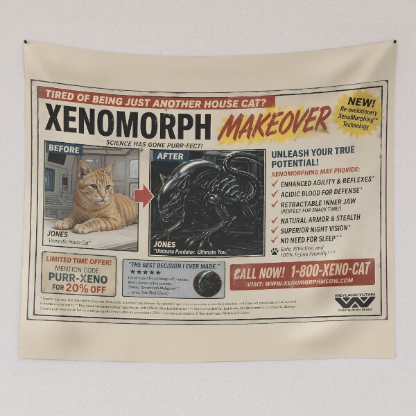Item preview, Jones, The Company and The Xenomorph designed and sold by Cathedral of Curiosity.