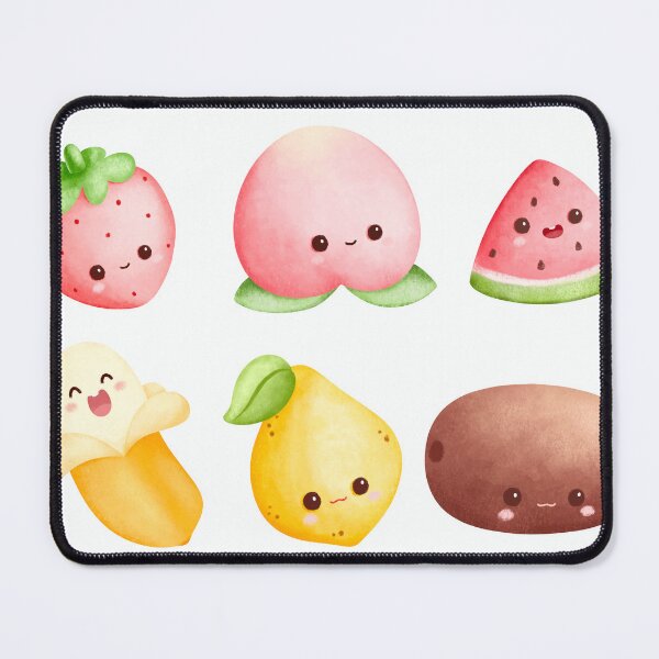 Item preview, Cute Kawaii Fruit Sticker Sheet | Watercolor Strawberry Peach Banana Collection designed and sold by FestivityFinds.