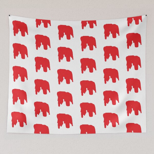 Item preview, Retro Red Charles and Ray Eames Elephant Silhouette - Architecture designed and sold by SLGA-Designs.