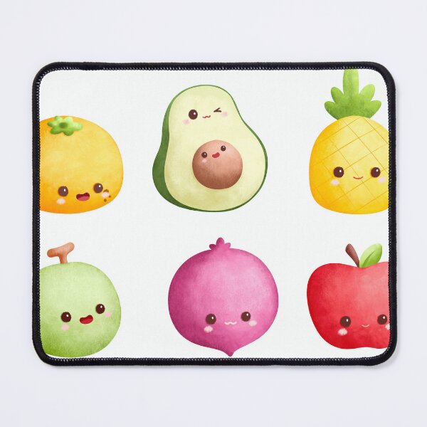 Item preview, Cute Kawaii Fruit Sticker Sheet | Watercolor Avocado Pineapple Apple Collection designed and sold by FestivityFinds.