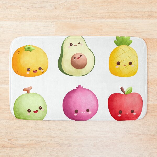 Item preview, Cute Kawaii Fruit Sticker Sheet | Watercolor Avocado Pineapple Apple Collection designed and sold by FestivityFinds.