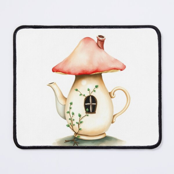 Item preview, Whimsical Mushroom Teapot Fairy House designed and sold by Vida e Arte.