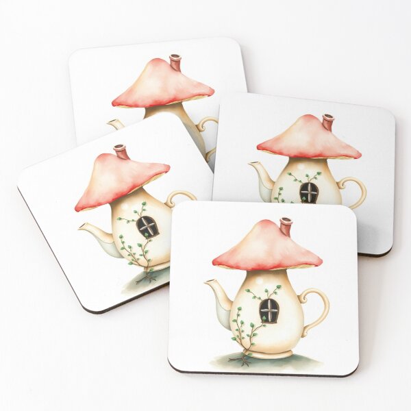 Item preview, Whimsical Mushroom Teapot Fairy House designed and sold by Vida e Arte.