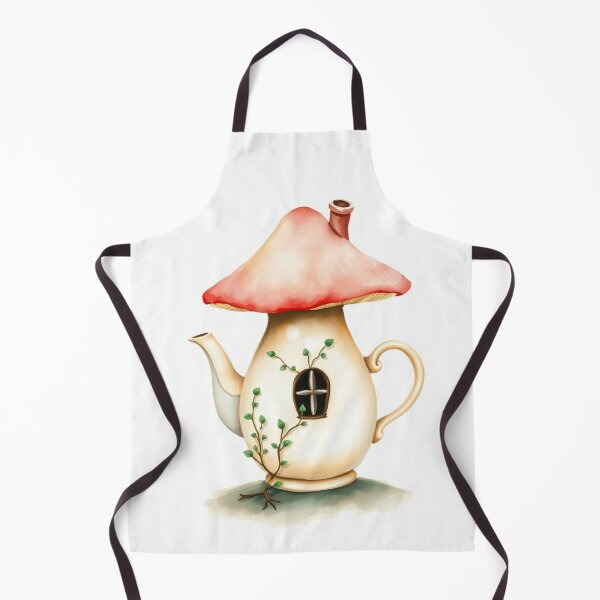 Item preview, Whimsical Mushroom Teapot Fairy House designed and sold by Vida e Arte.