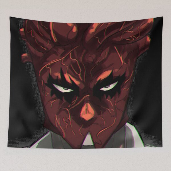 Item preview, Shin Dorohedoro Crimson Mask Dark Closeup Anime designed and sold by justnickthings.