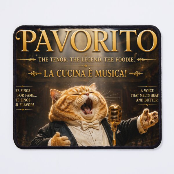 Item preview, Pavorito The Legendary Foodie Tenor Gingercat Daydreamscape designed and sold by Mindworx21.