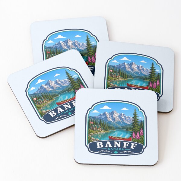 Item preview, Banff, Canada - Rocky Mountains Lake Forest Scenic designed and sold by Myra365Art.