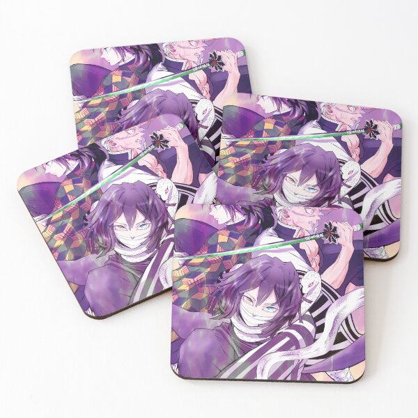 Item preview, Obanai Iguro Demon Slayer Purple Chibi Charm designed and sold by justnickthings.