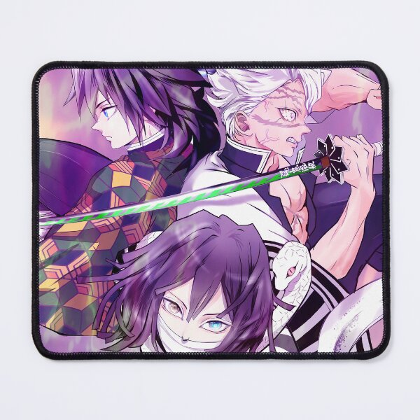 Item preview, Obanai Iguro Demon Slayer Purple Chibi Charm designed and sold by justnickthings.