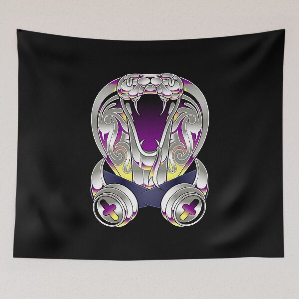 Item preview, Metallic Gradient Cobra Snake Vector Illustration designed and sold by Lexkon Liu's art.