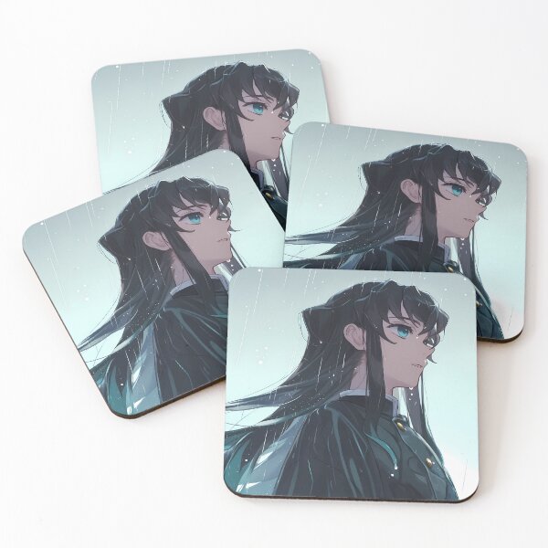 Item preview, Muichiro Tokito Demon Slayer Rainy Side Profile designed and sold by justnickthings.