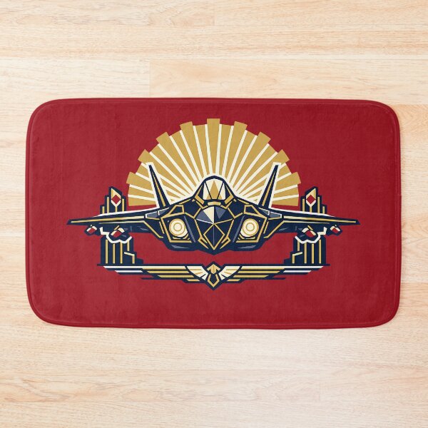 Item preview, Art Deco Stealth Fighter designed and sold by KungPowUnicorn.