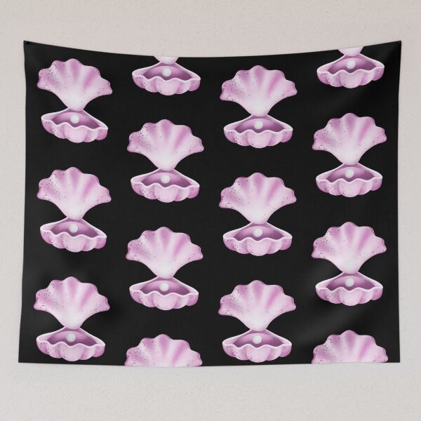 Item preview, Pink Watercolor Open Seashell Coastal Sticker designed and sold by FestivityFinds.