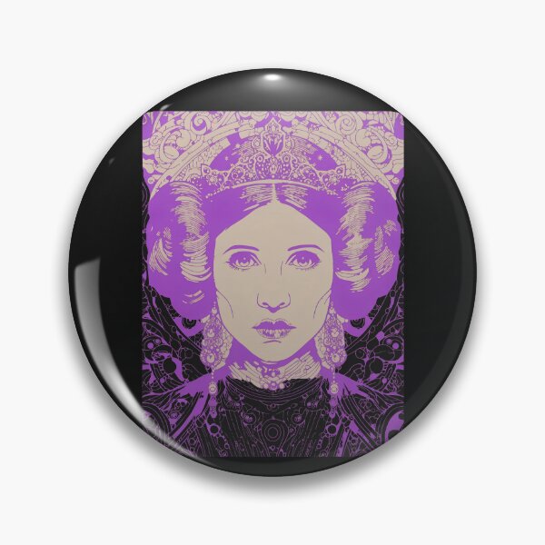 Item preview, Regal Lines Portrait Purple Abstract Icon designed and sold by RussGrays.