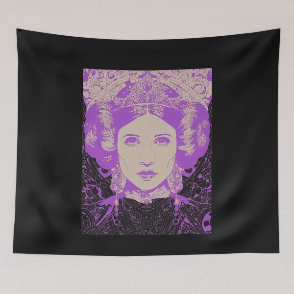 Item preview, Regal Lines Portrait Purple Abstract Icon designed and sold by RussGrays.